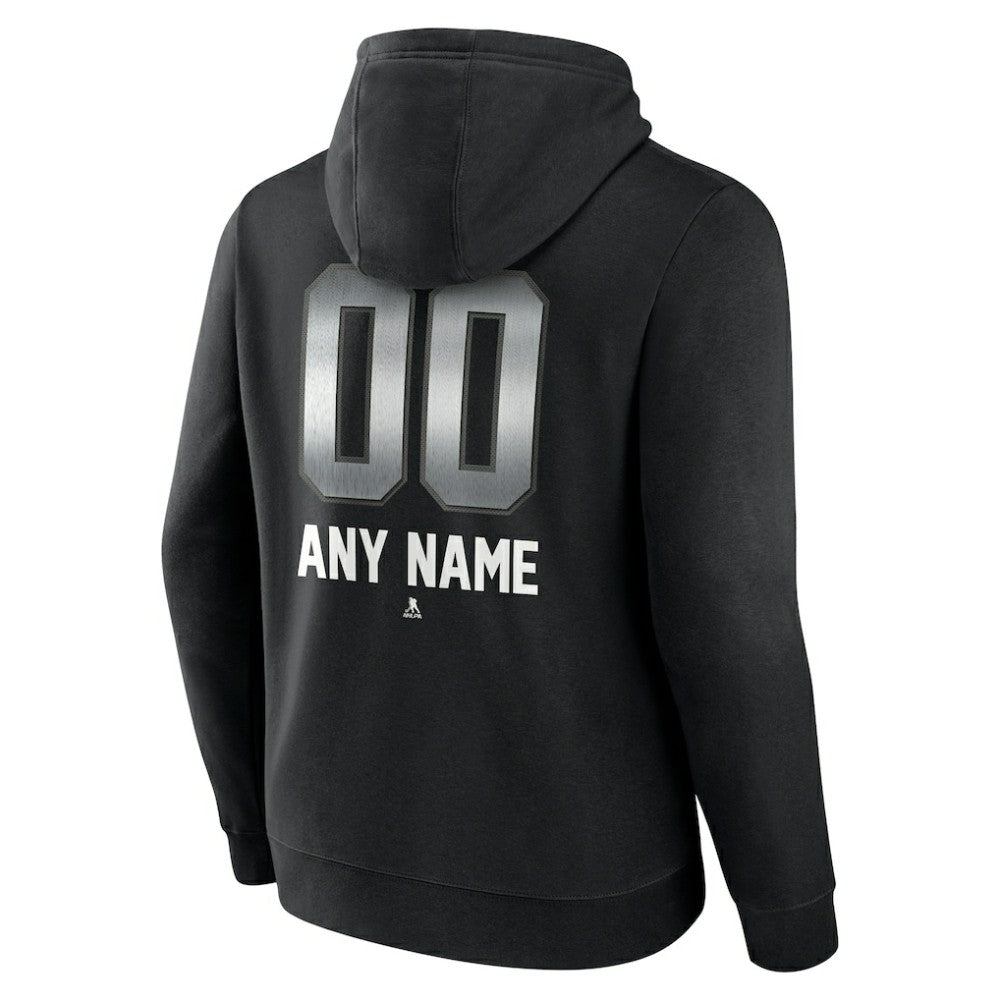 Winnipeg Jets - Personalized Midnight Mascot Logo Pullover Hoodie Black