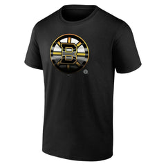 Boston Bruins Personalized Midnight Mascot Logo T-Shirt Black
