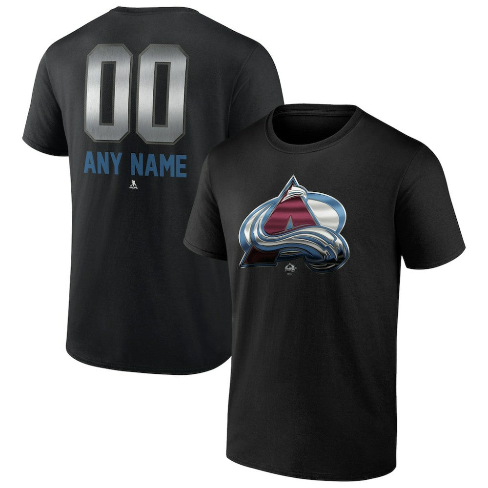 Colorado Avalanche - Personalized Midnight Mascot Logo T-Shirt Black