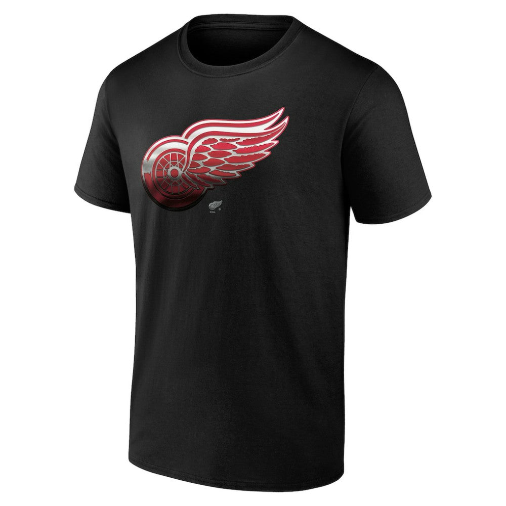 Detroit Red Wings - Personalized Midnight Mascot Logo T-Shirt Black