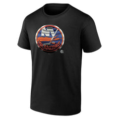 New York Islanders - Personalized Midnight Mascot Logo T-Shirt Black