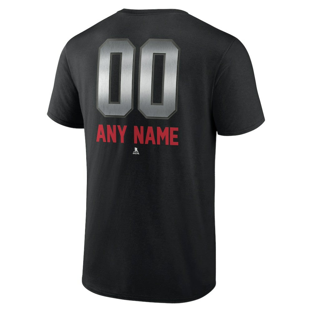 New York Rangers Personalized Midnight Mascot Logo T-Shirt Black