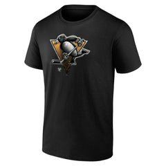 Pittsburgh Penguins Personalized Midnight Mascot Logo T-Shirt Black
