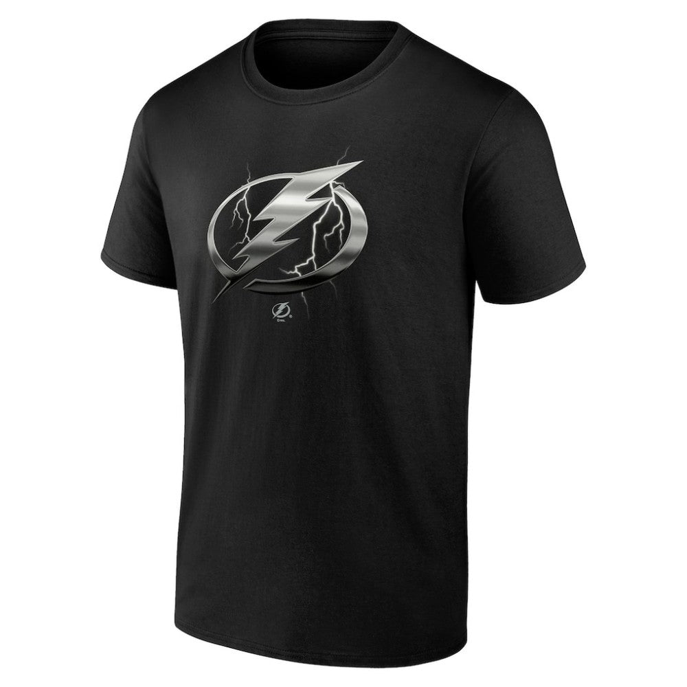 Tampa Bay Lightning - Personalized Midnight Mascot Logo T-Shirt Black