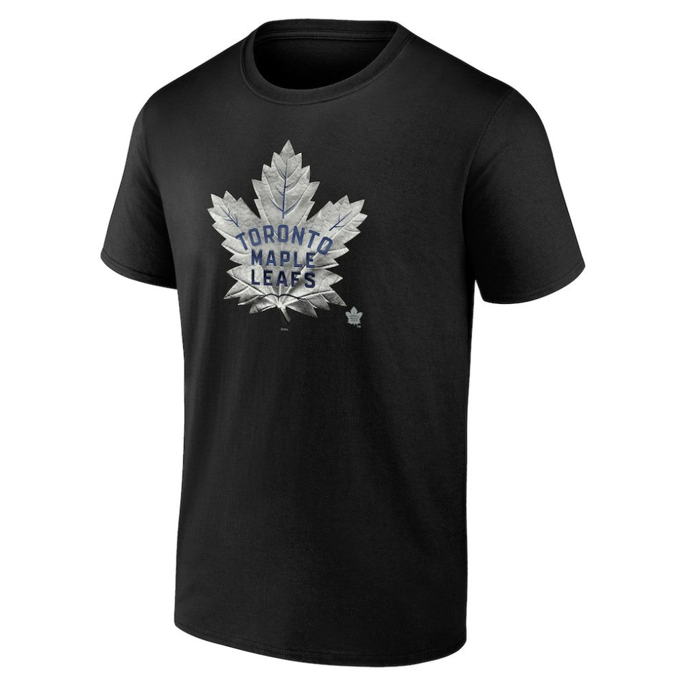 Toronto Maple Leafs - Personalized Midnight Mascot Logo T-Shirt Black