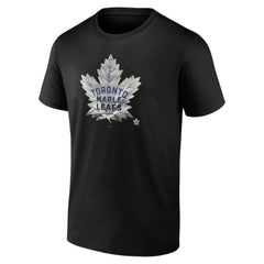 Toronto Maple Leafs - Personalized Midnight Mascot Logo T-Shirt Black