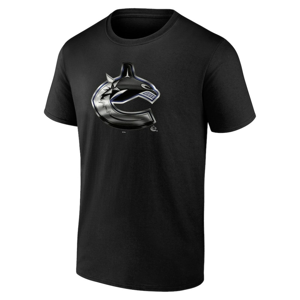 Vancouver Canucks - Personalized Midnight Mascot Logo T-Shirt Black