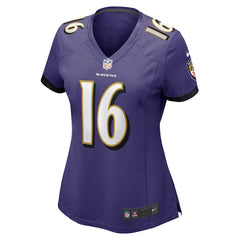 Tylan Wallace Baltimore Ravens Women's Game Jersey Purple - Nike