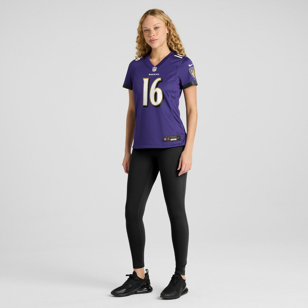 Tylan Wallace Baltimore Ravens Women's Game Jersey Purple - Nike