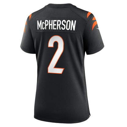 Evan McPherson Cincinnati Bengals Women's Game Jersey - Black | NFL Jerseys