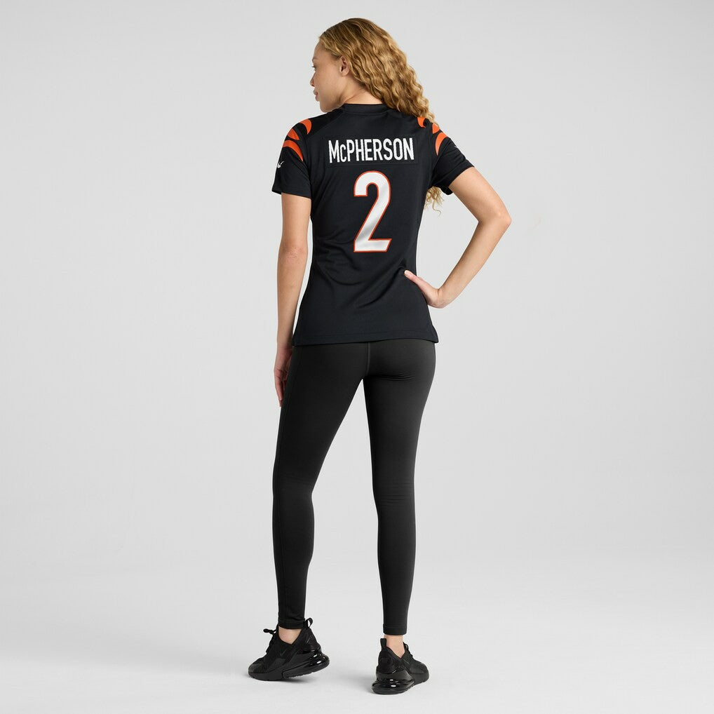 Evan McPherson Cincinnati Bengals Women's Game Jersey - Black | NFL Jerseys