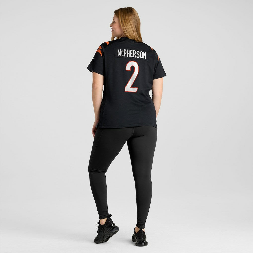 Evan McPherson Cincinnati Bengals Women's Game Jersey - Black | NFL Jerseys