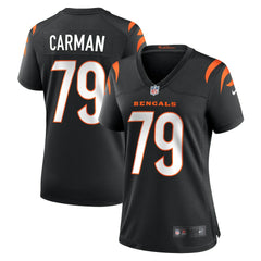 Jackson Carman Cincinnati Bengals Women's Game Jersey Black - Nike