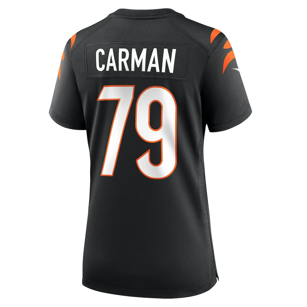 Jackson Carman Cincinnati Bengals Women's Game Jersey Black - Nike