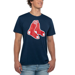 Boston Red Sox Homage Hand-Drawn Logo Tri-Blend T-Shirt Lifestyle