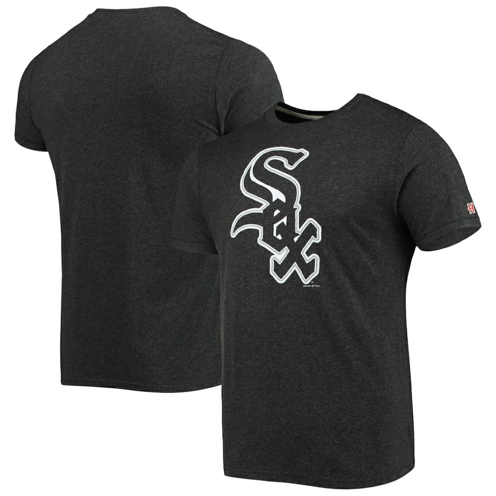 Chicago White Sox Homage Hand-Drawn Logo Tri-Blend T-Shirt On Sale