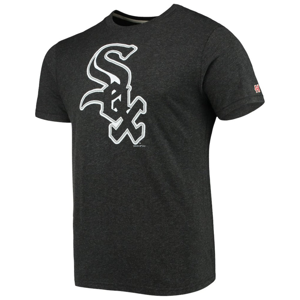 Chicago White Sox Homage Hand-Drawn Logo Tri-Blend T-Shirt On Sale