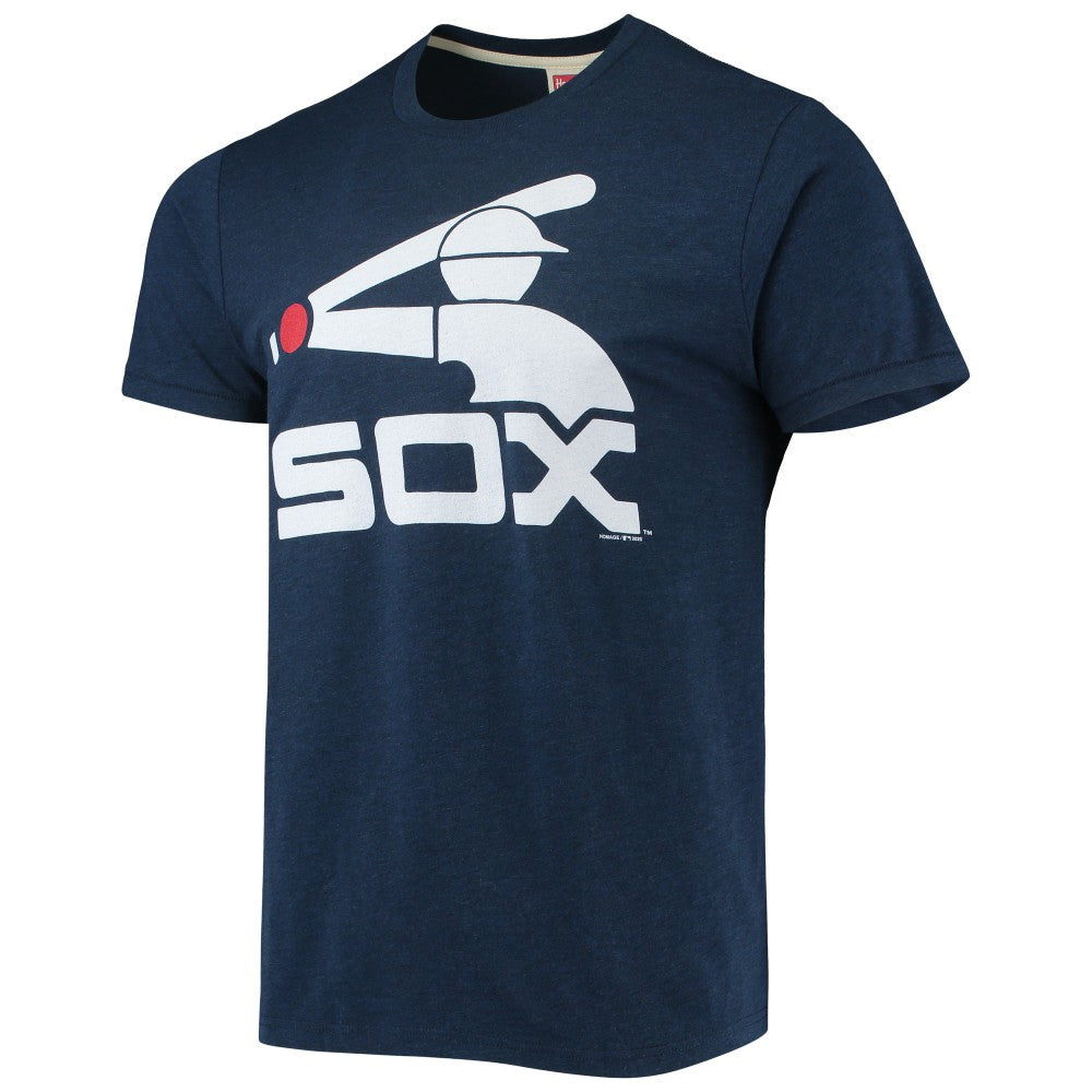 Chicago White Sox Homage Hand-Drawn Logo Tri-Blend T-Shirt Near Me