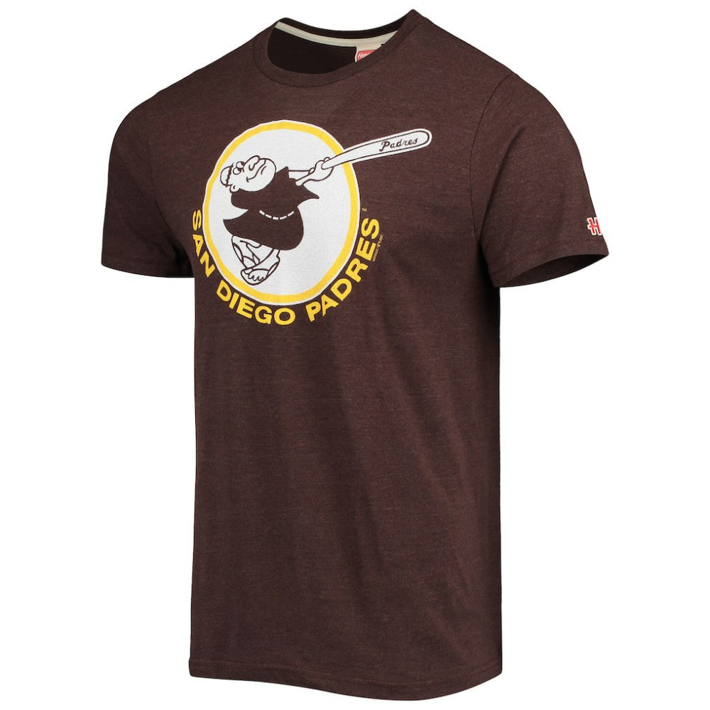 San Diego Padres Homage Hand-Drawn Logo Tri-Blend T-Shirt Clearance