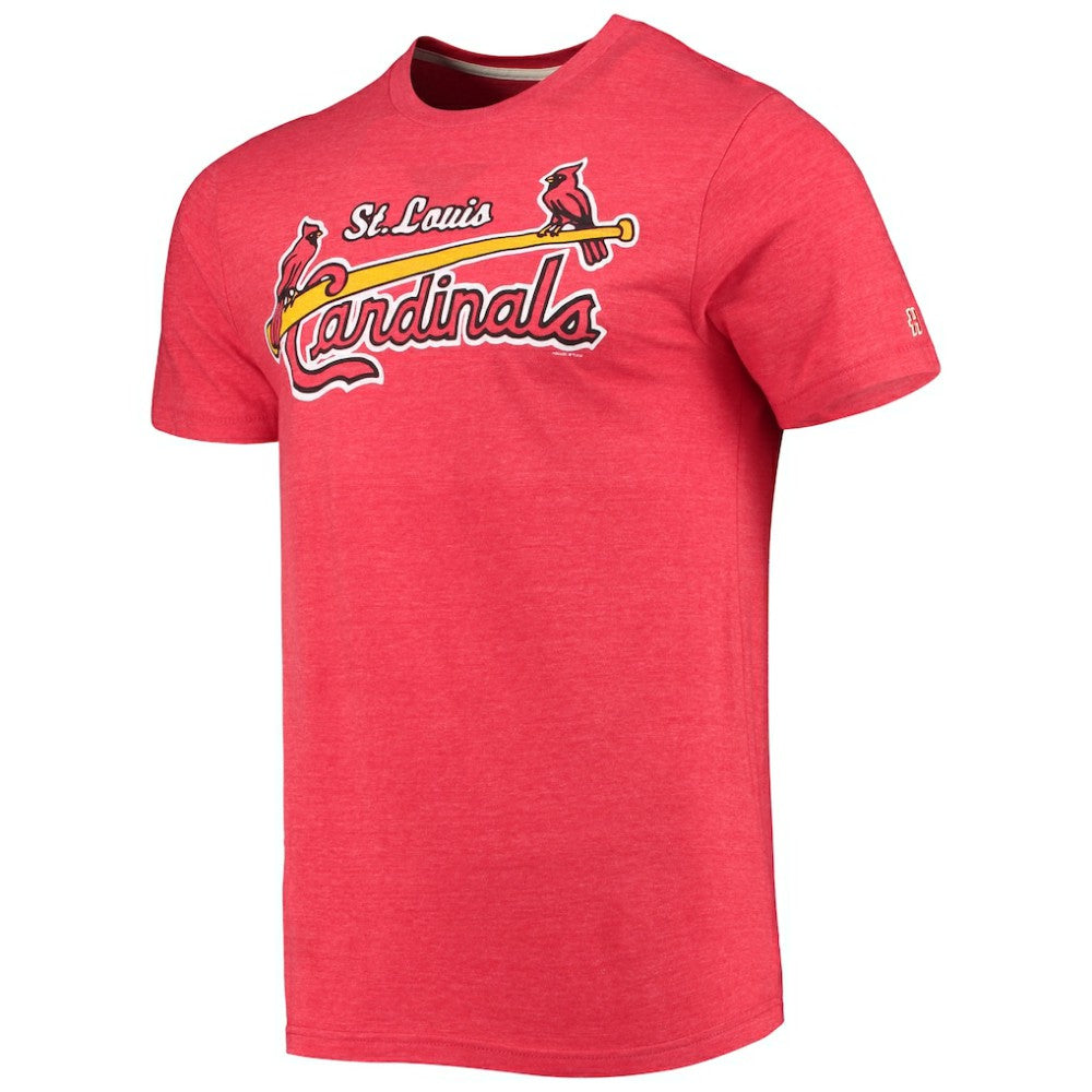 St. Louis Cardinals Homage Hand-Drawn Logo Tri-Blend T-Shirt Sale