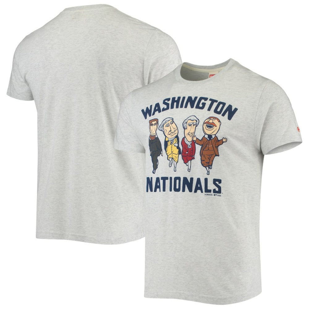 Washington Nationals Homage Hyper Local Tri-Blend T-Shirt On Sale