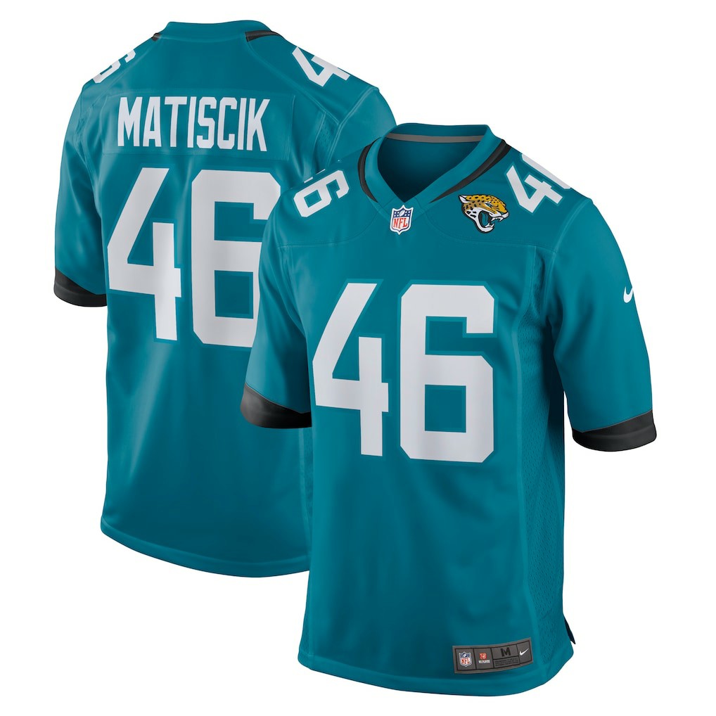Ross Matiscik Jacksonville Jaguars Game Jersey - Teal | NFL Jerseys