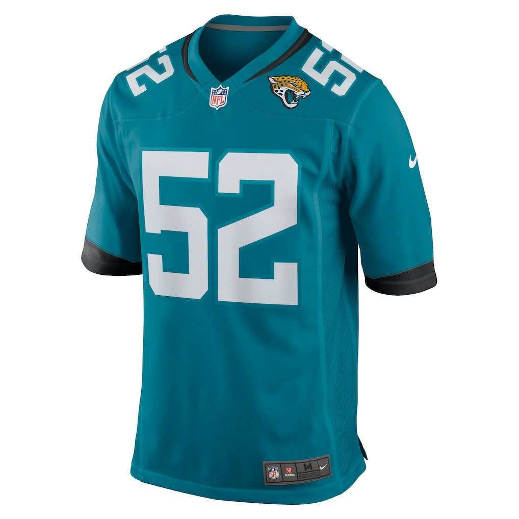 DaVon Hamilton Jacksonville Jaguars Game Jersey Teal - Nike
