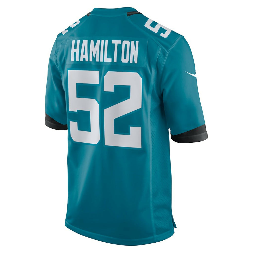 DaVon Hamilton Jacksonville Jaguars Game Jersey Teal - Nike