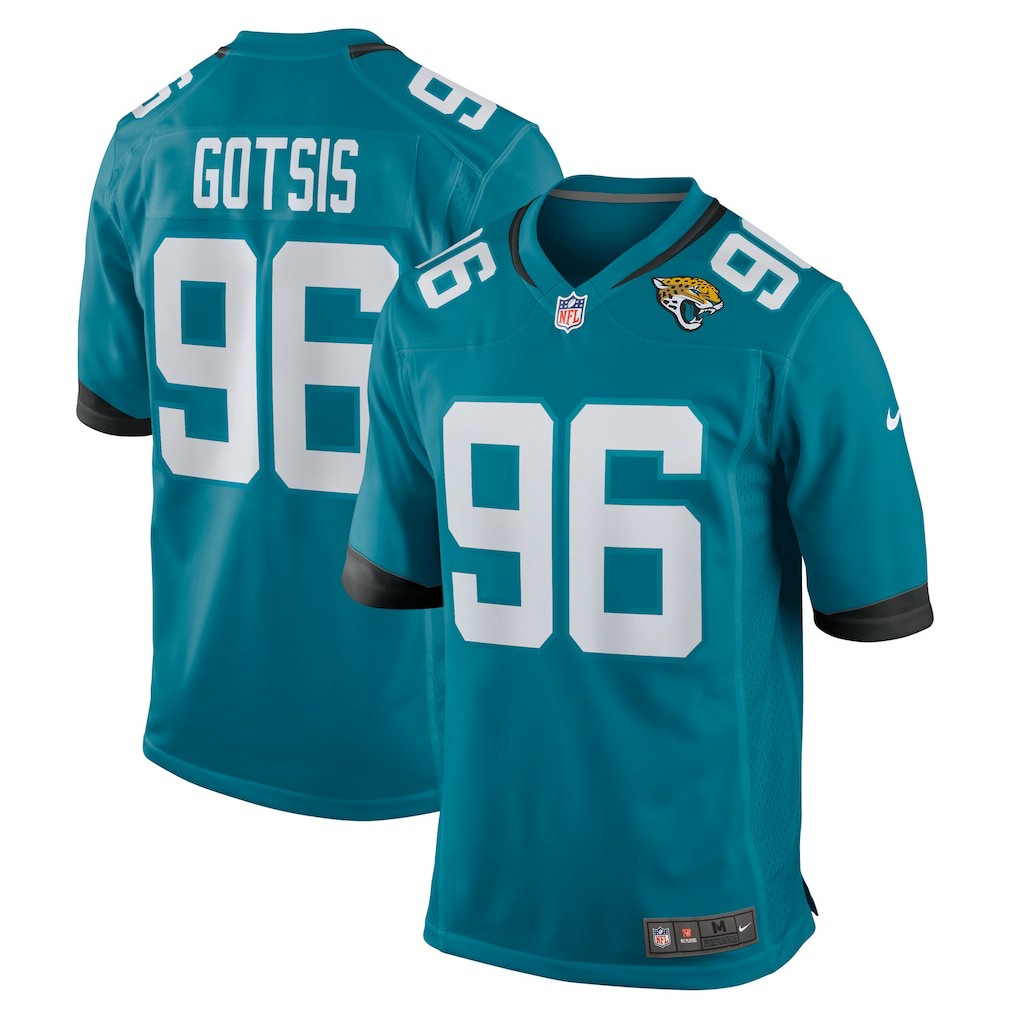 Adam Gotsis Jacksonville Jaguars Game Jersey Teal - Nike