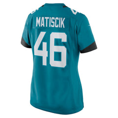 Ross Matiscik Jacksonville Jaguars Women's Game Jersey Teal - Nike