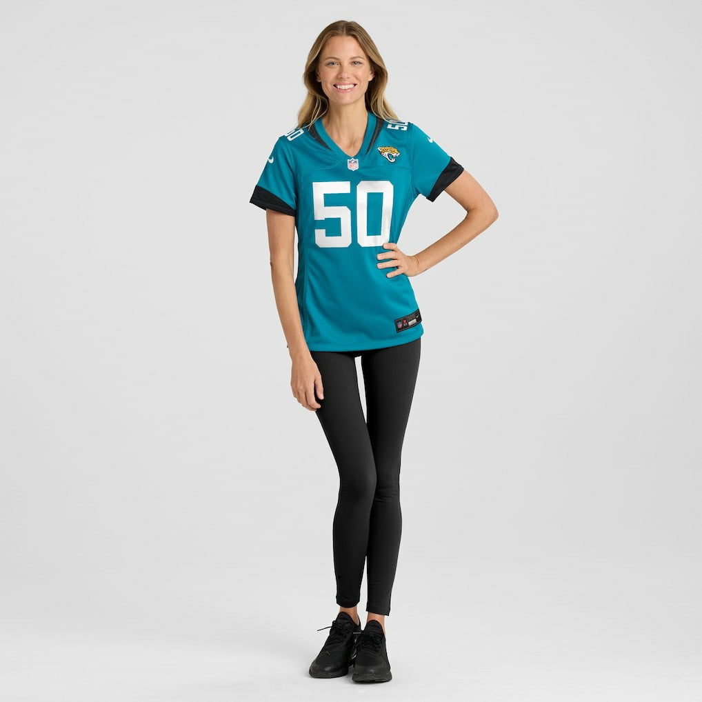 Shaquille Quarterman Jacksonville Jaguars Women's Game Jersey Teal - Nike