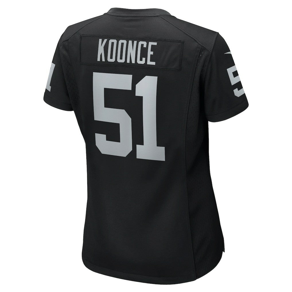Malcolm Koonce Las Vegas Raiders Women's Game Jersey Black - Nike
