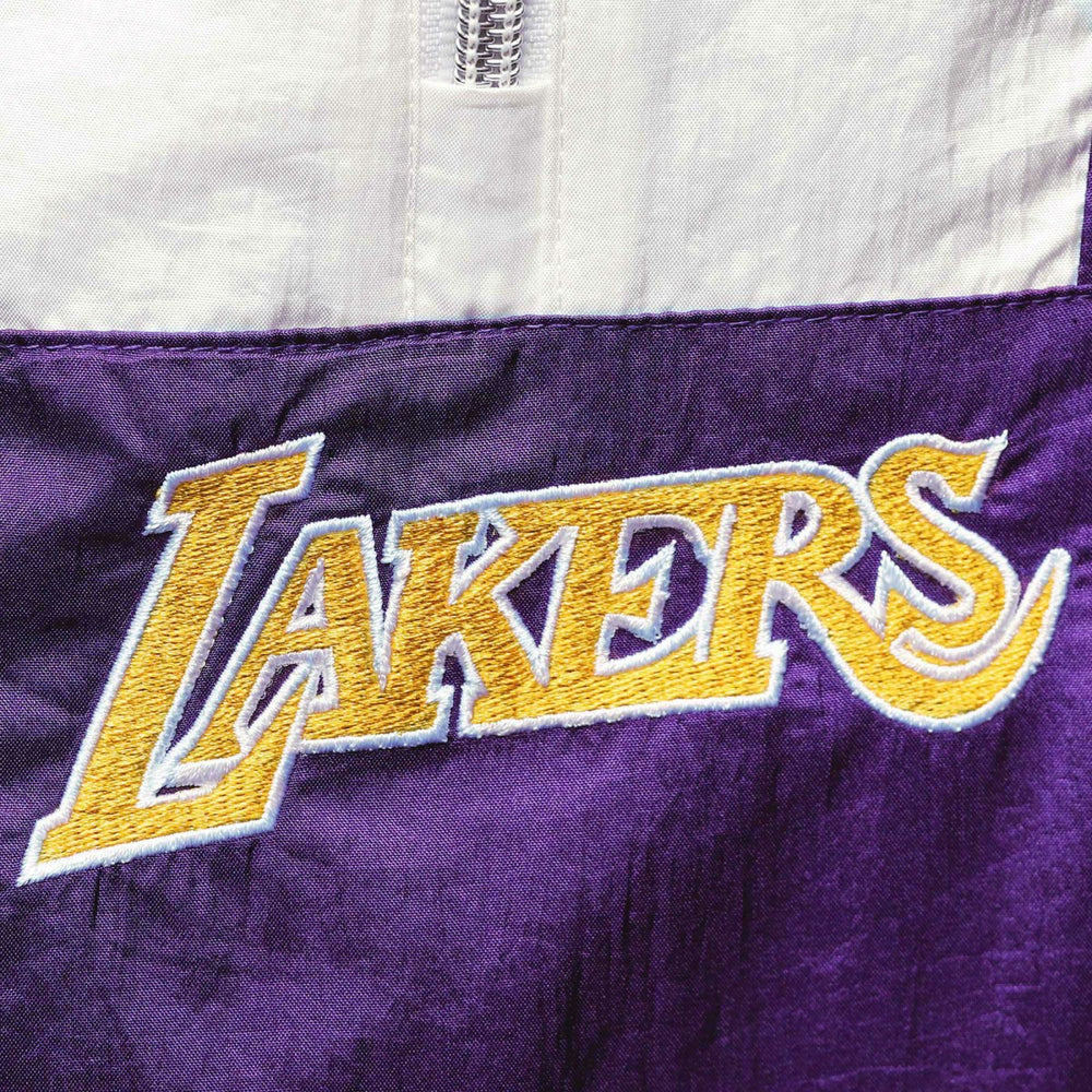 Mitchell & Ness - Los Angeles Lakers Women's Half-Zip Windbreaker 2.0 Hoodie - Purple