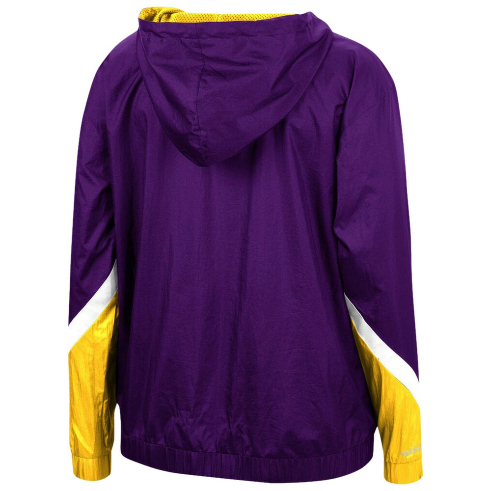 Mitchell & Ness - Los Angeles Lakers Women's Half-Zip Windbreaker 2.0 Hoodie - Purple