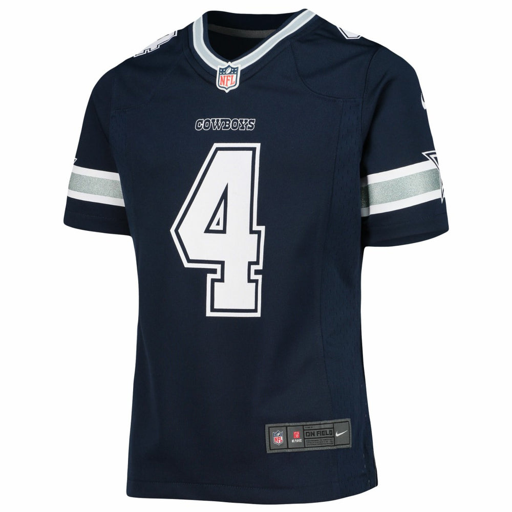 Dak Prescott Dallas Cowboys Girls Youth Team Game Jersey Navy - Nike
