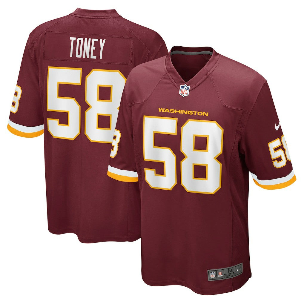 Shaka Toney Washington Football Team Game Jersey Burgundy - Nike
