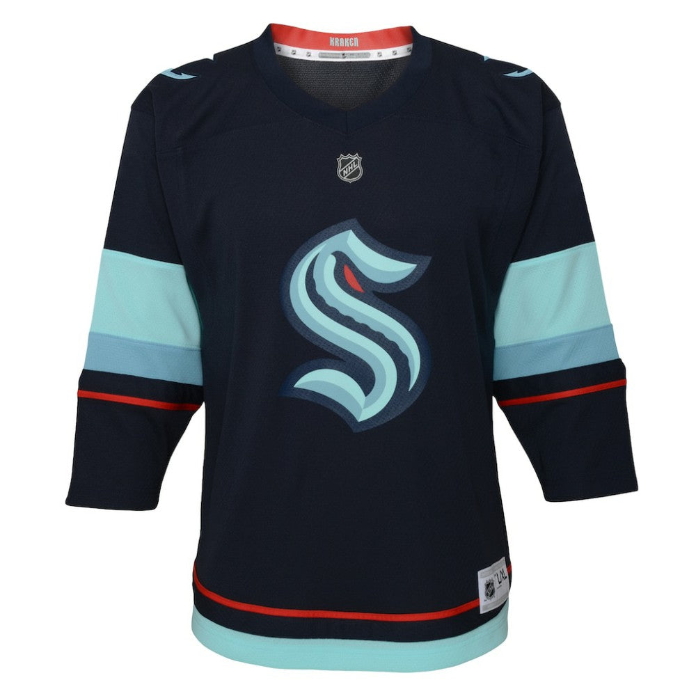 Seattle Kraken Youth Home Replica Custom Jersey - Navy | NHL Jerseys