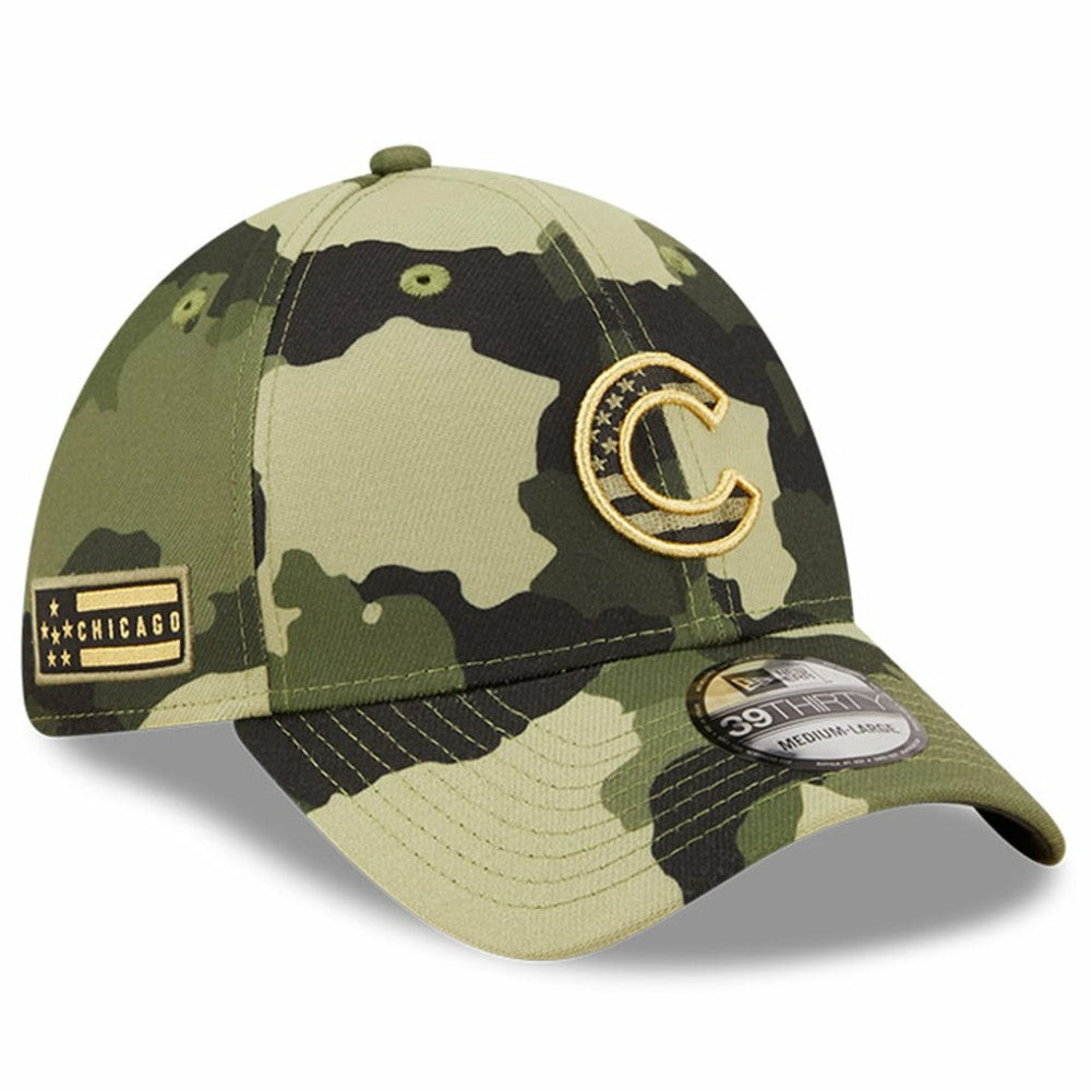 Chicago Cubs New Era 2022 Armed Forces Day 39THIRTY Flex Hat Lifestyle