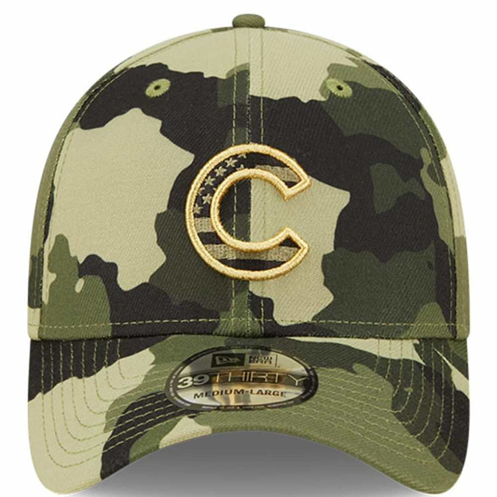 Chicago Cubs New Era 2022 Armed Forces Day 39THIRTY Flex Hat Lifestyle
