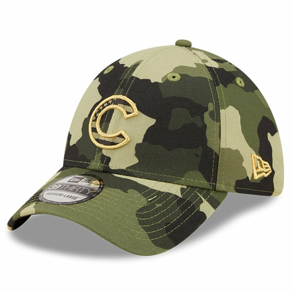 Chicago Cubs New Era 2022 Armed Forces Day 39THIRTY Flex Hat Lifestyle