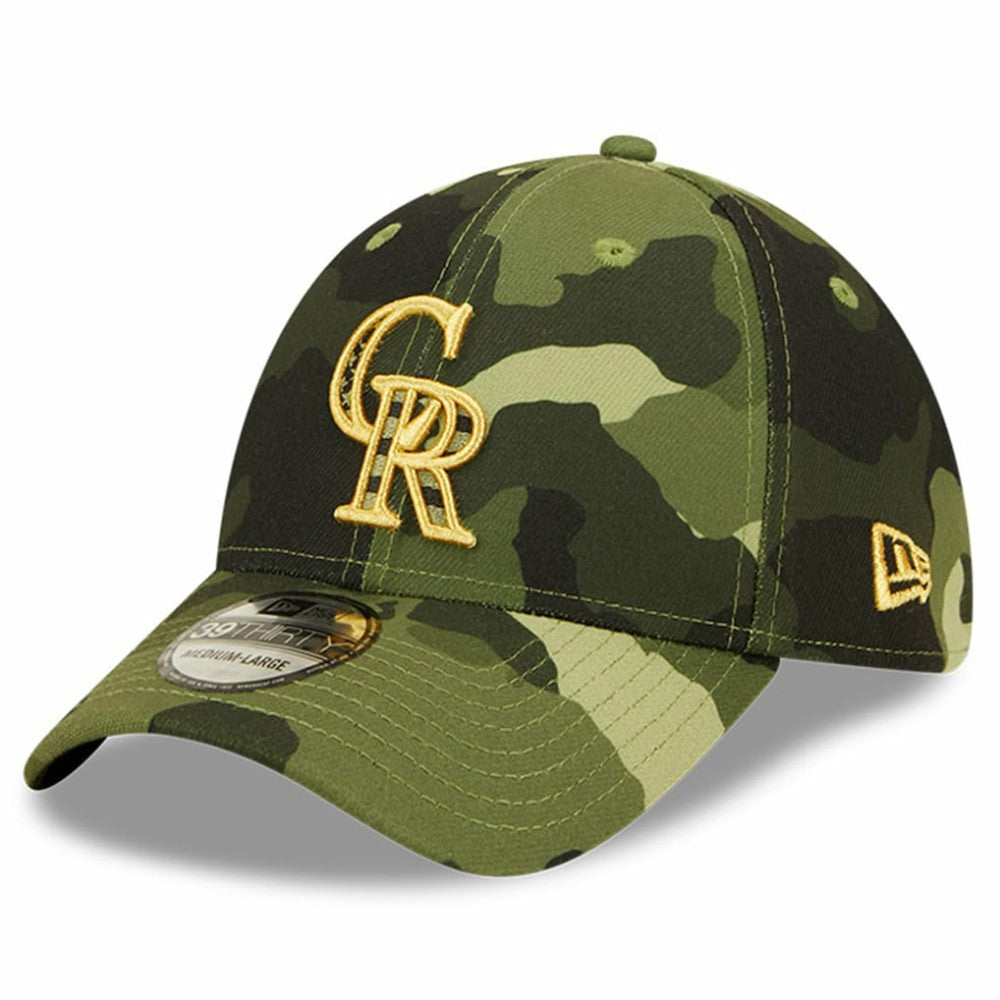 Colorado Rockies New Era 2022 Armed Forces Day 39THIRTY Flex Hat Near Me