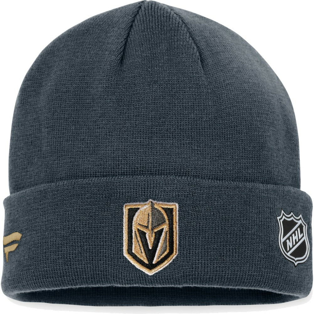 Vegas Golden Knights Fanatics Authentic Pro Rink Cuffed Knit Hat Black