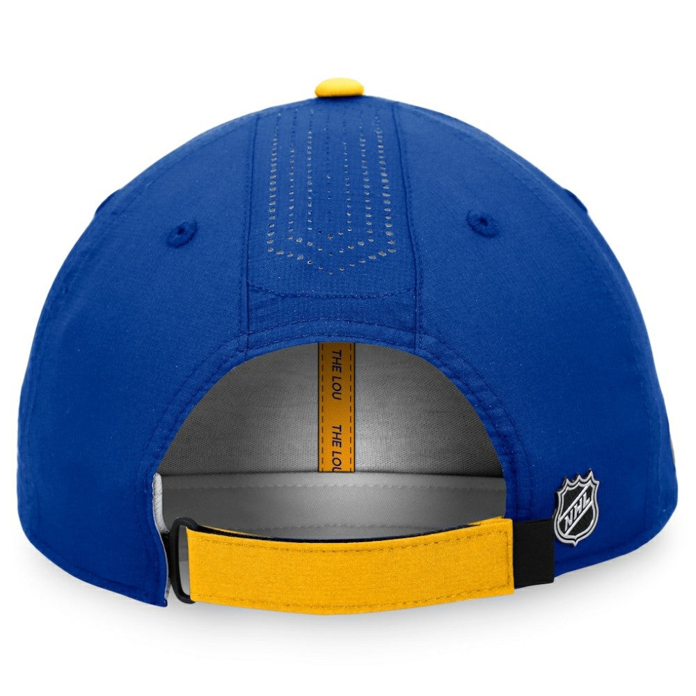 St. Louis Blues - Fanatics Authentic Pro Rink Pinnacle Adjustable Hat Blue