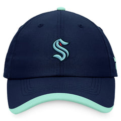Seattle Kraken Fanatics Authentic Pro Rink Pinnacle Adjustable Hat Deep Sea Blue