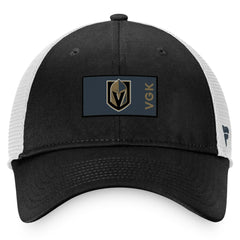 Vegas Golden Knights Fanatics Authentic Pro Rink Trucker Snapback Hat Black/White