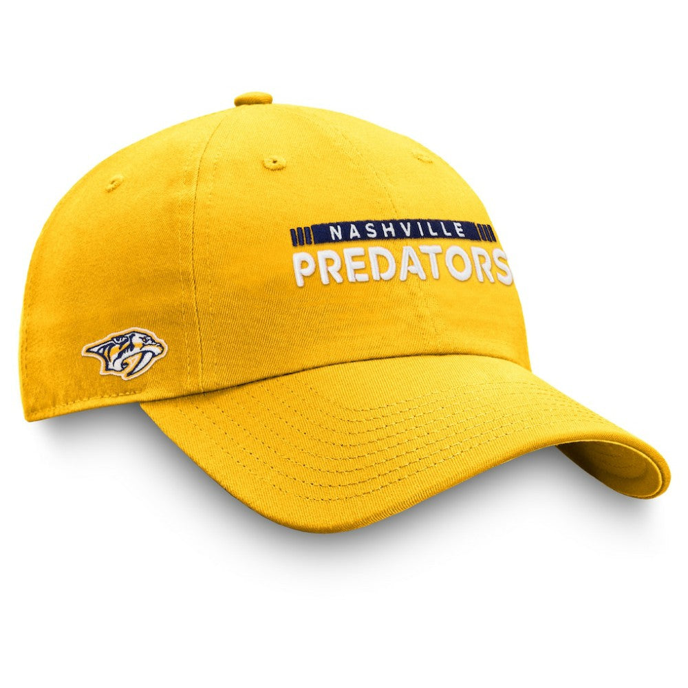 Nashville Predators - Fanatics Authentic Pro Rink Adjustable Hat Gold