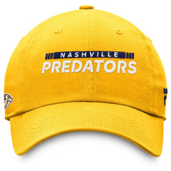 Nashville Predators - Fanatics Authentic Pro Rink Adjustable Hat Gold