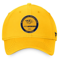Nashville Predators - Fanatics 2022 Authentic Pro Training Camp Flex Hat Gold