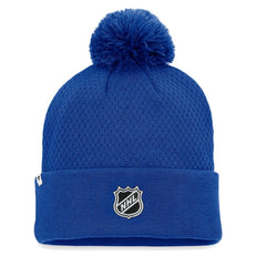St. Louis Blues - Fanatics Women's Authentic Pro Road Cuffed Knit Hat with Pom Blue