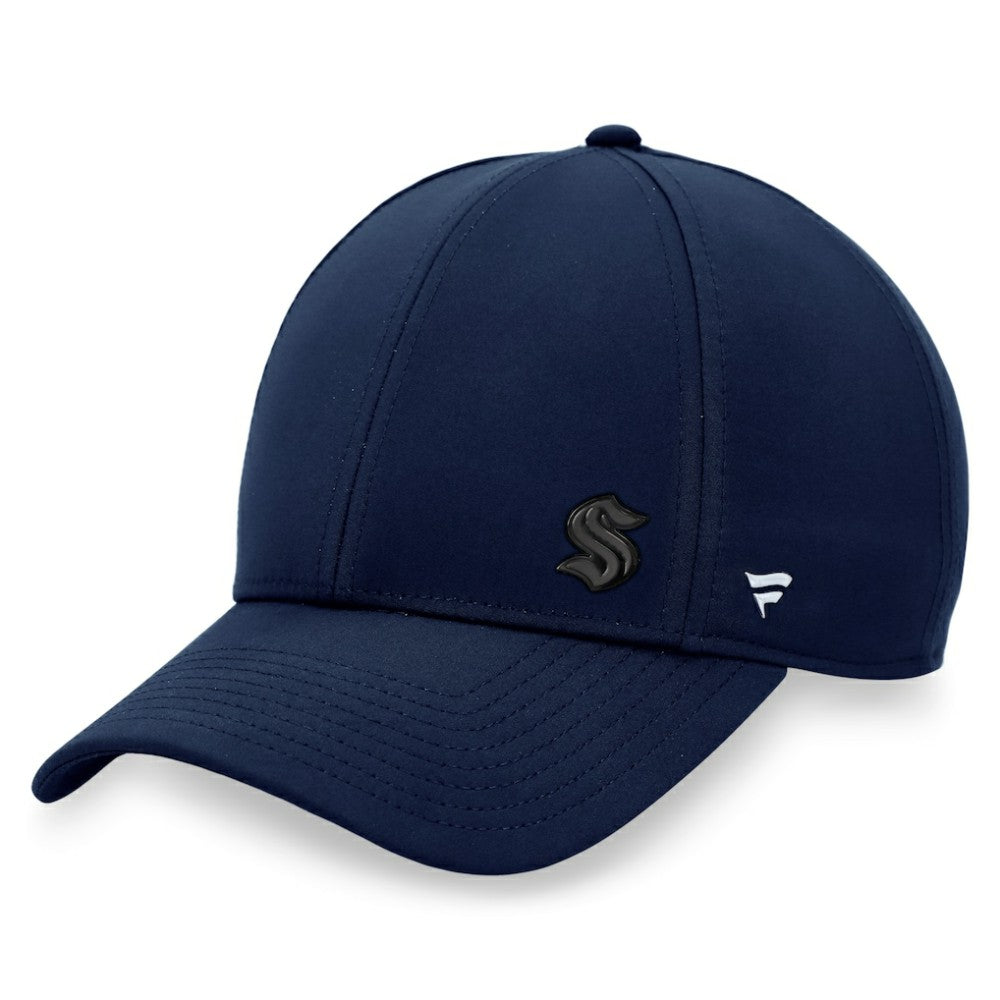 Seattle Kraken Fanatics Women's Authentic Pro Road Structured Adjustable Hat Deep Sea Blue